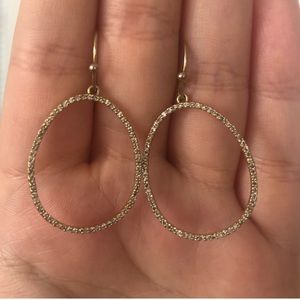 Anthropologie Gold Hoop Earrings